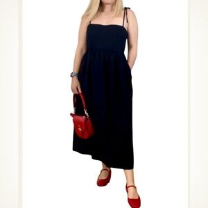 Uniqlo Navy Blue Sun Dress
